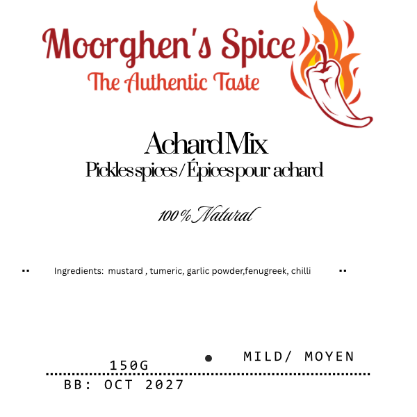 Achard Mix 150g - Pickles spice / Épices pour achard