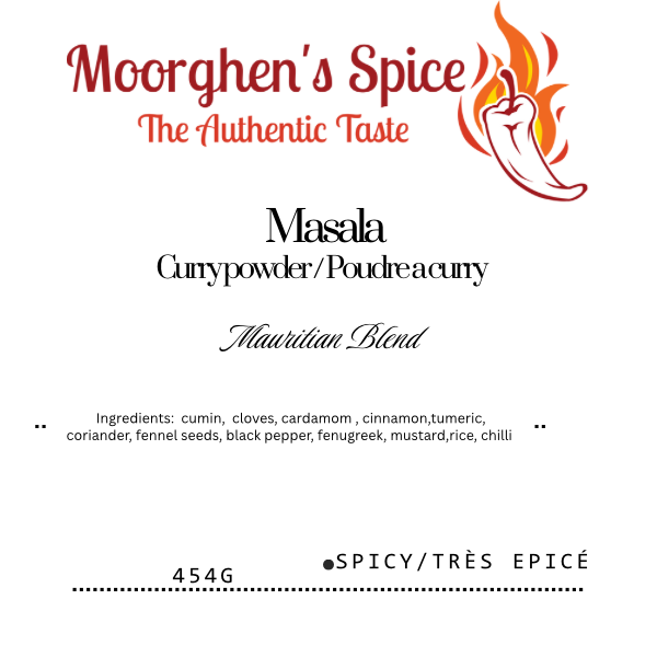 Masala spicy 400g - curry powder/ poudre a curry