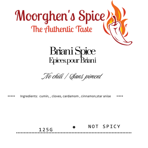Briani 125g - blended spices / Mélange d’épices