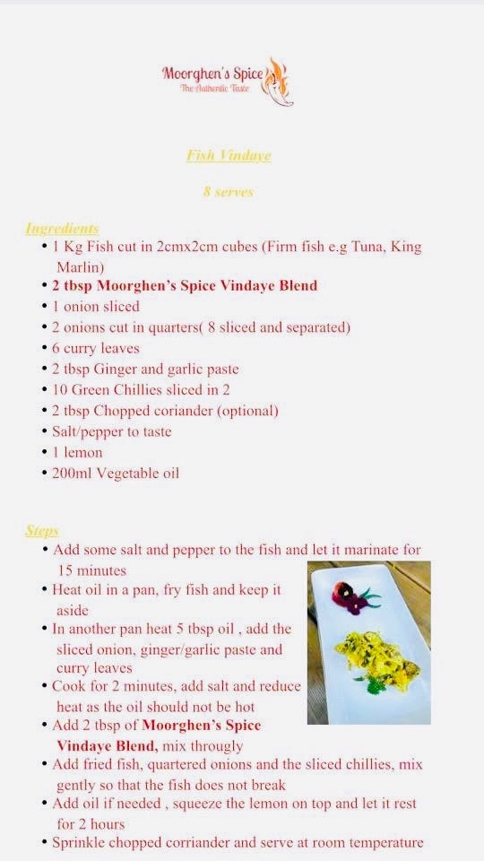 Vindaye 150g - Vindaloo spices / Épices pour vindaye
